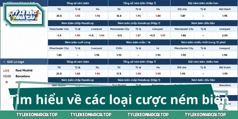 Tìm hiểu về các loại cược ném biên